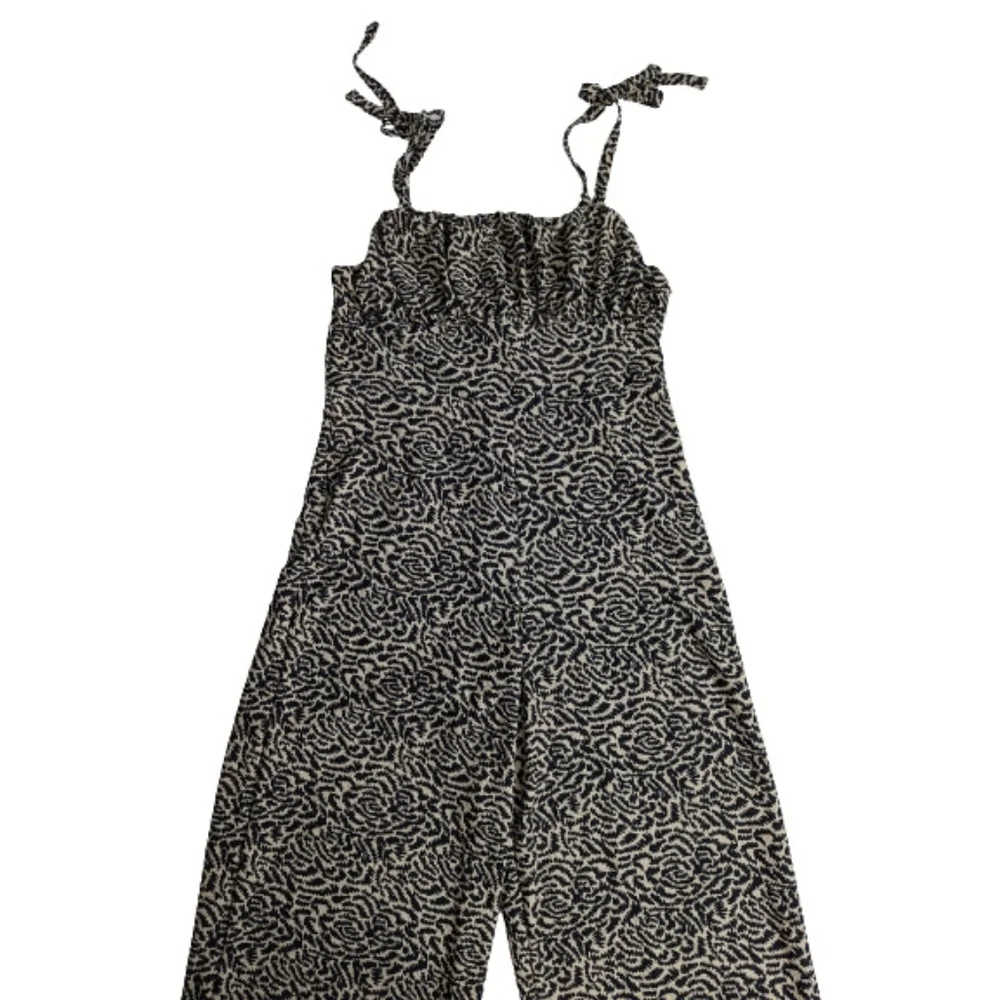 Topshop Tie Shoulder Printed Jumpsuit 10 - Picture 3 of 8